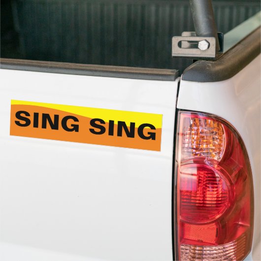 SING SING AUTOAUFKLEBER (Auf Lkw)