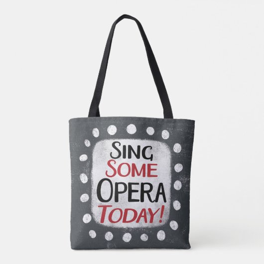 Sing some Opera Today Tote Bag Tasche (Rückseite)