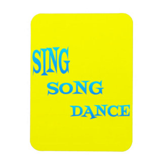 Sing Song Dance Art flexi Magnet