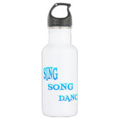 Sing Song Dance Art Trinkflasche (Vorderseite)