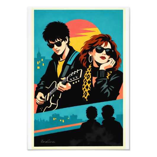 Sing Street Inspired Retro Movie Poster (Vorne)