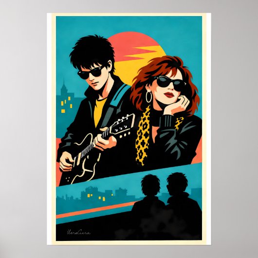 Sing Street Inspired Retro Movie Poster (Vorne)