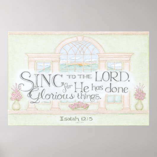 Sing to the Lord Poster (Vorne)