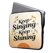 Sing weiter, leuchte weiter laptopschutzhülle (Vorderseite Links)