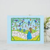 Sing wie die Vögel Sing_Flat Papier Blatt 11"x8.5" (Stehend Vorderseite)