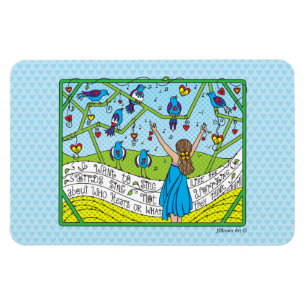 Sing wie die Vögel Sing_Flexible Magnet 6"x4