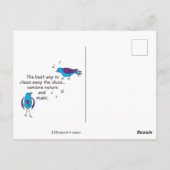 Sing wie die Vögel Sing_ Postkarte (Rückseite)