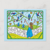 Sing wie die Vögel Sing_ Postkarte (Vorderseite)