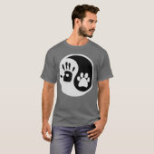 Sing Yang Hund Freund Retro T-Shirt (Vorne ganz)