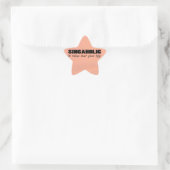 Singaholic Life Star Sticker (Tasche)