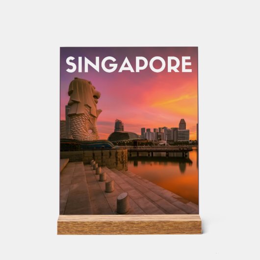 Singapore Acrylschild (Vorderseite)