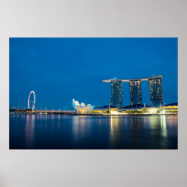 Singapore Blue by Bay Poster
