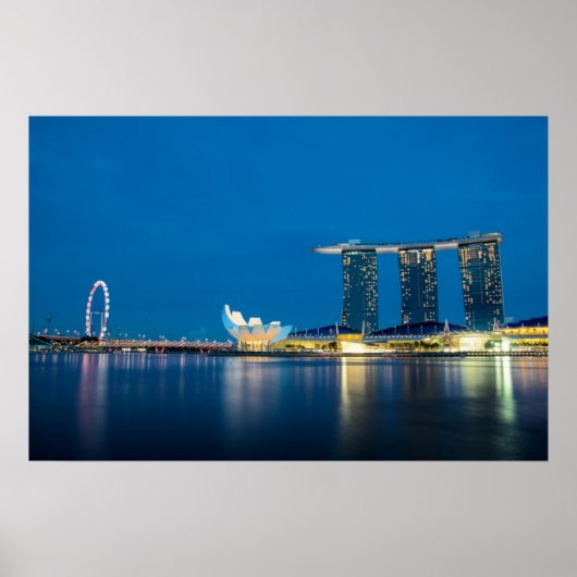 Singapore Blue by Bay Poster (Vorne)