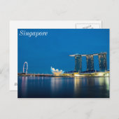 Singapore Blue by Bay Postkarte (Vorne/Hinten)