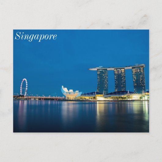 Singapore Blue by Bay Postkarte (Vorderseite)