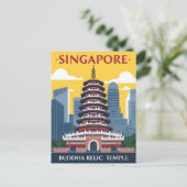 Singapore Buddha Tooth Relic Temple Postkarte (Stehend Vorderseite)