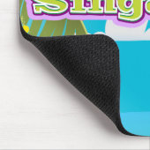 Singapore Cartoon Reiseplakatkunst. Mousepad (Ecke)