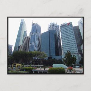 Singapore cbd postkarte