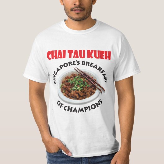 Singapore Chai Tau Kueh v2 - Light Fabric T-Shirt (Vorderseite)