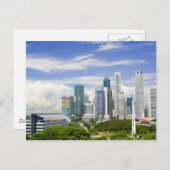 Singapore cityscape postkarte (Vorne/Hinten)