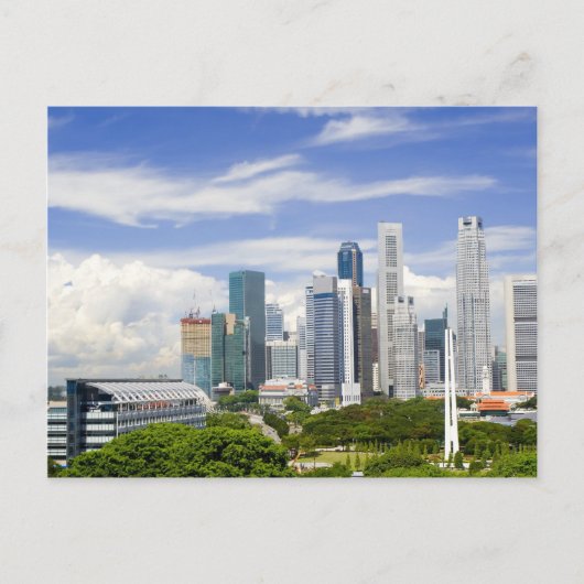 Singapore cityscape postkarte (Vorderseite)