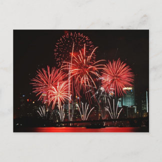 Singapore Fireworks Festival 1 Postkarte