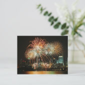 Singapore Fireworks Festival 2 Postkarte (Stehend Vorderseite)