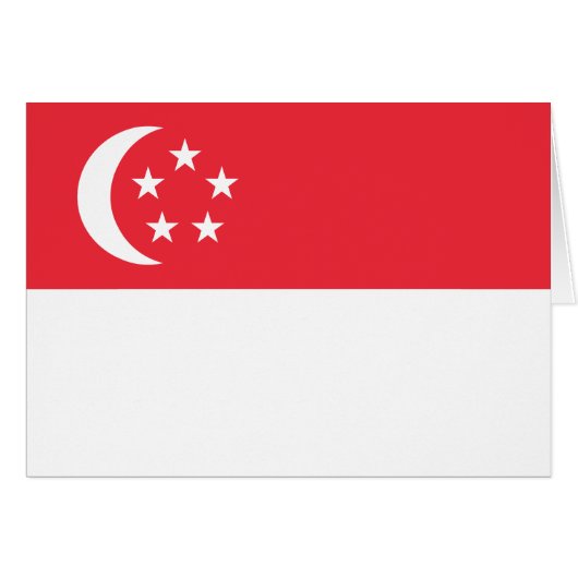 Singapore Flag (Vorderseite (Horizontal))