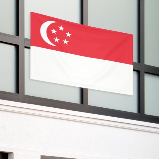 Singapore Flag Banner (Äußeres Gebäude)