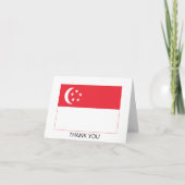 Singapore Flag Dankeskarte (Vorderseite)
