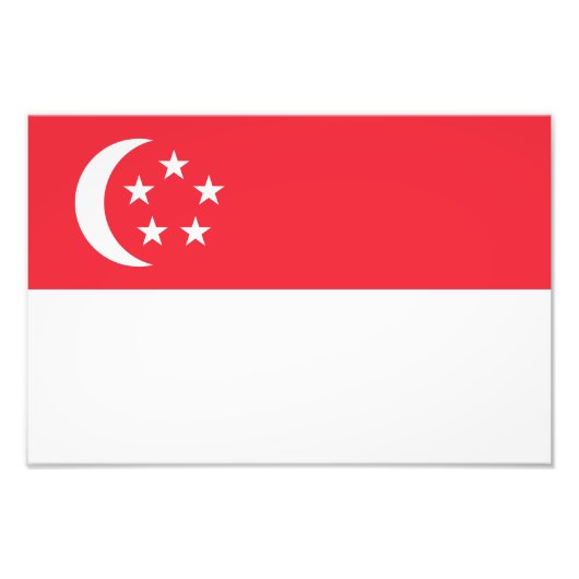 Singapore Flag Fotodruck (Vorne)