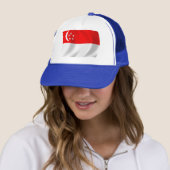 Singapore Flag Hat Truckerkappe (Beispiel)