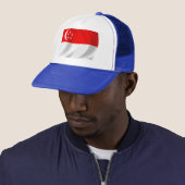 Singapore Flag Hat Truckerkappe (Beispiel)