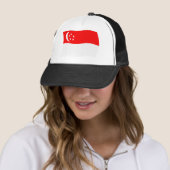 Singapore Flag Hat Truckerkappe (Beispiel)