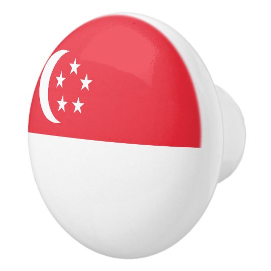 Singapore Flag Keramikknauf (Rechts)