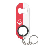 Singapore Flag Mini Flaschenöffner (Rückseite)