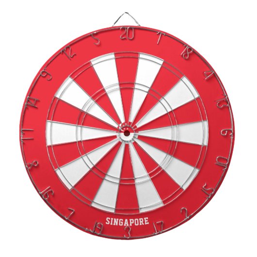 Singapore Flag Patriot's Bullseye Dartscheibe (vorne)