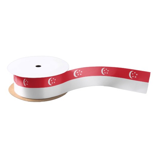 Singapore Flag Satinband (Spule)
