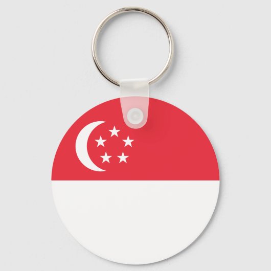 Singapore Flag Schlüsselanhänger (Vorderseite)