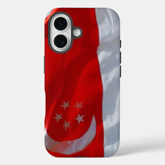 Singapore-Flagge Case-Mate iPhone Hülle (Rückseite)