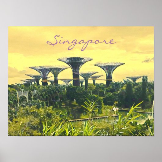 Singapore Gardens by Bay Reiseprint Poster (Vorne)