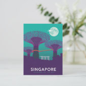Singapore Gardens by the Bay Night View Postkarte (Stehend Vorderseite)