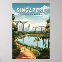 Singapore Gardens By The Bay Reise Kunst Vintage