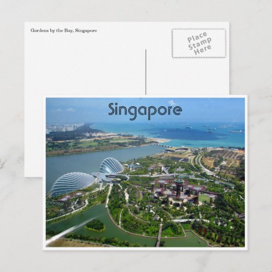 Singapore-Gärten Postkarte (Vorne/Hinten)