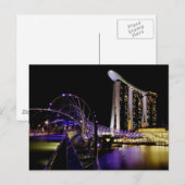 Singapore Helix Bridge Postkarte (Vorne/Hinten)