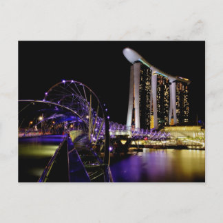 Singapore Helix Bridge Postkarte