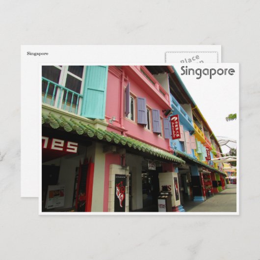 Singapore-Kai Postkarte (Vorne/Hinten)