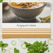 Singapore Laksa Kitchen Towel Geschirrtuch (Gefaltet)