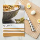 Singapore Laksa Kitchen Towel Geschirrtuch (Viertel Falte)