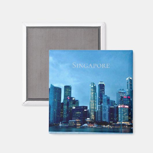 Singapore Magnet  (Vorderseite/Rückseite)